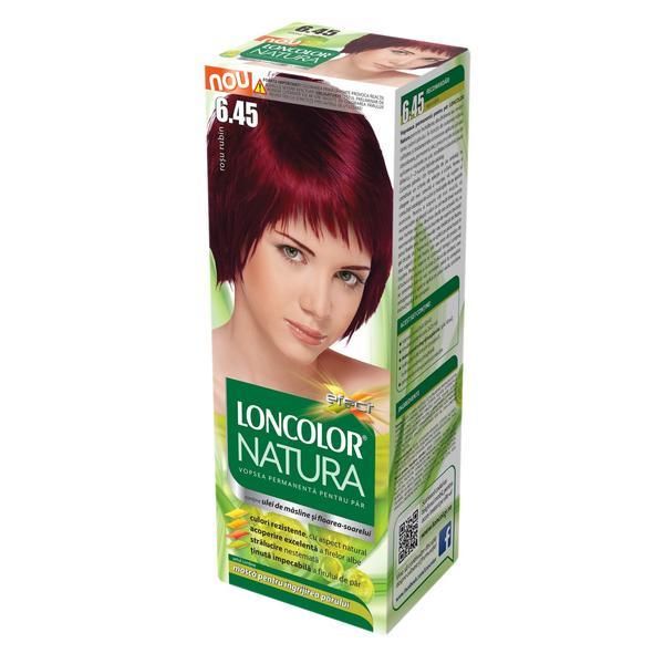 Loncolor Перманентна боя за коса Loncolor Natura, нюанс 6.45 роса рубин