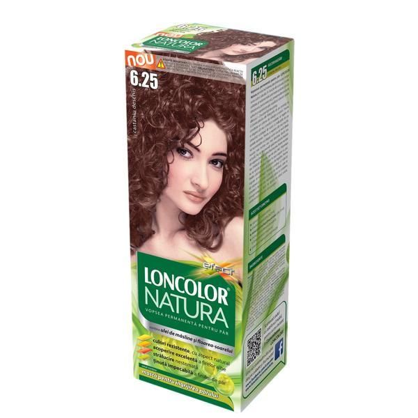 Loncolor Перманентна боя за коса Loncolor Natura, нюанс 6,25 светъл кестен