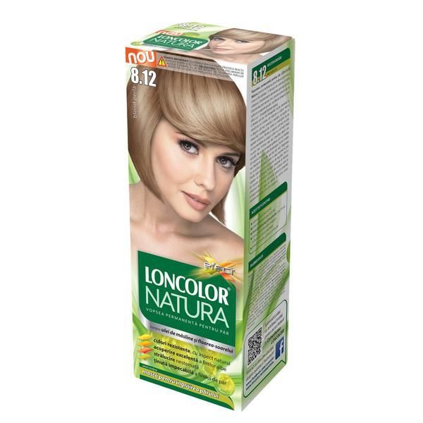 Loncolor Перманентна боя за коса Loncolor Natura, нюанс8.12 руса перла