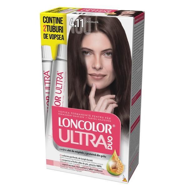 Loncolor Перманентна боя за коса Loncolor Ultra Max, нюанс 4.11 шоколад
