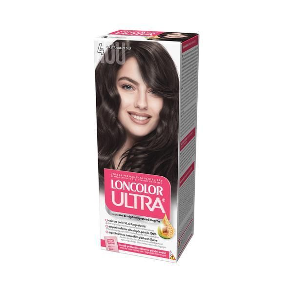 Loncolor Перманентна боя за коса, Loncolor Ultra нюанс 4 среден кестен