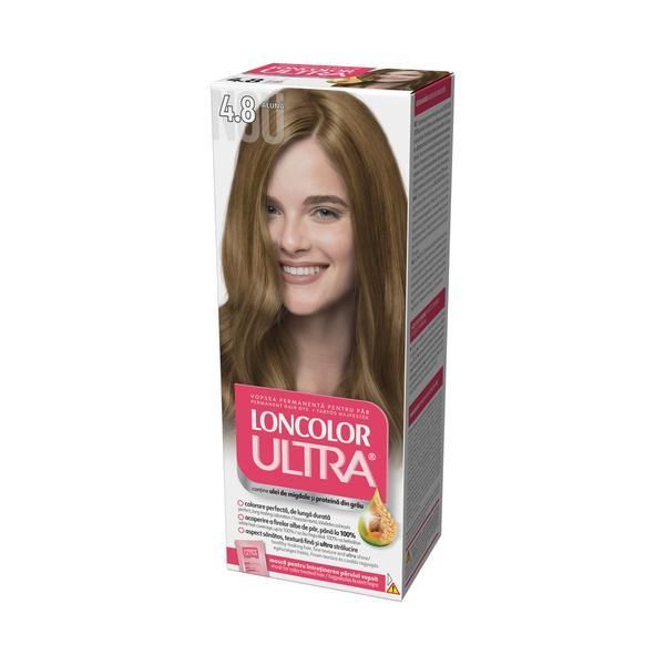 Loncolor Перманентна боя за коса, Loncolor Ultra нюанс 4.8 лешник