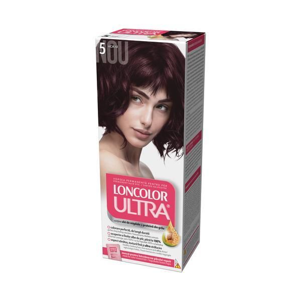 Loncolor Перманентна боя за коса, Loncolor Ultra нюанс 5 махагон