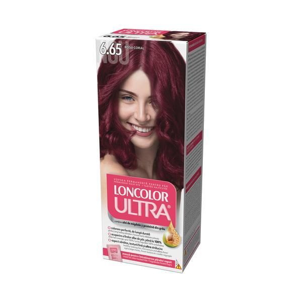 Loncolor Перманентна боя за коса, Loncolor Ultra нюанс 6,65 коралово червено