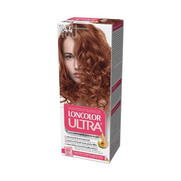 Loncolor Перманентна боя за коса, Loncolor Ultra нюанс 7,44 интензивна мед