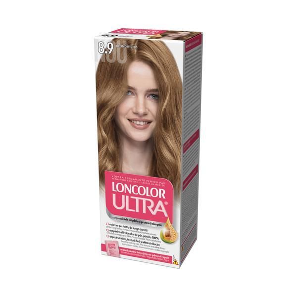 Loncolor Перманентна боя за коса, Loncolor Ultra нюанс 8.9 тъмно руса