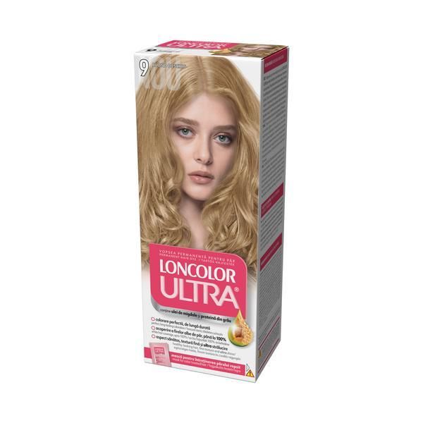 Loncolor Перманентна боя за коса, Loncolor Ultra нюанс 9 светло руса