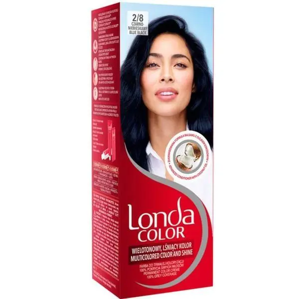 Londa Color Перманентна боя за коса - Londa Color Multicolored Color and Shine, нюанс № 2/8 Синьо-черно, 1 бр.