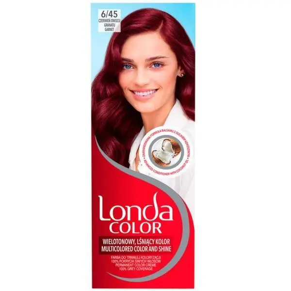 Londa Color Перманентна боя за коса - Londa Color Multicolored Color and Shine, нюанс № 6/45 Гранатно червено, 1 бр
