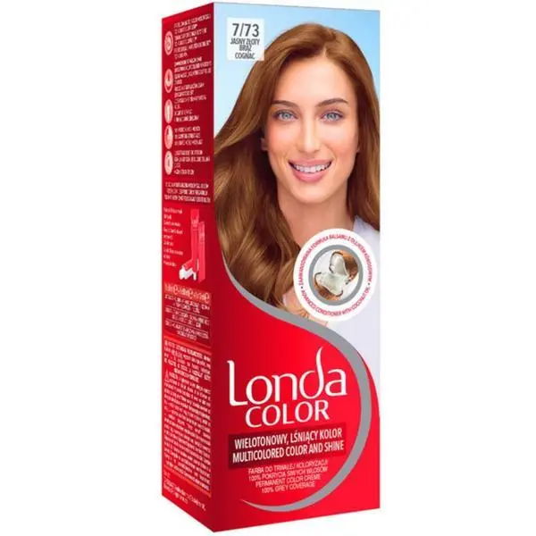 Londa Color Перманентна боя за коса - Londa Color Multicolored Color and Shine, нюанс № 7/73 Blond Cognac, 1 бр