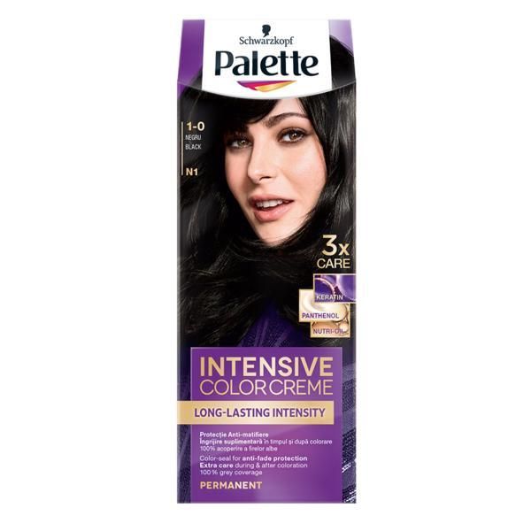 Palette Перманентна боя за коса-Schwarzkopf Palette Deluxe Color, нюанс 1-0 (N1) Negru