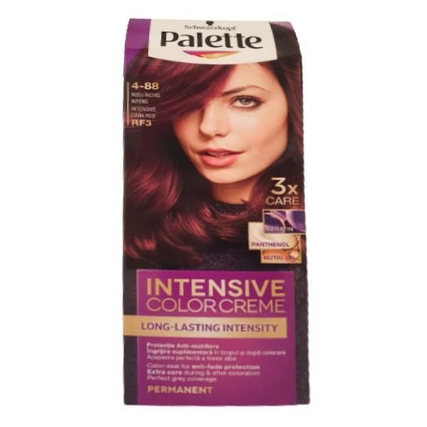 Palette Перманентна боя за коса-Schwarzkopf Palette Deluxe Color, нюанс 4-88 (RF3) Интензивно тъмно червено