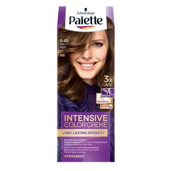 Palette Перманентна боя за коса-Schwarzkopf Palette Deluxe Color, нюанс 6-65 (W5) Нуга