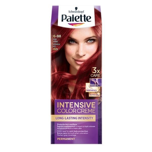 Palette Перманентна боя за коса-Schwarzkopf Palette Deluxe Color, нюанс 6-88 (RI5) Ярко червено