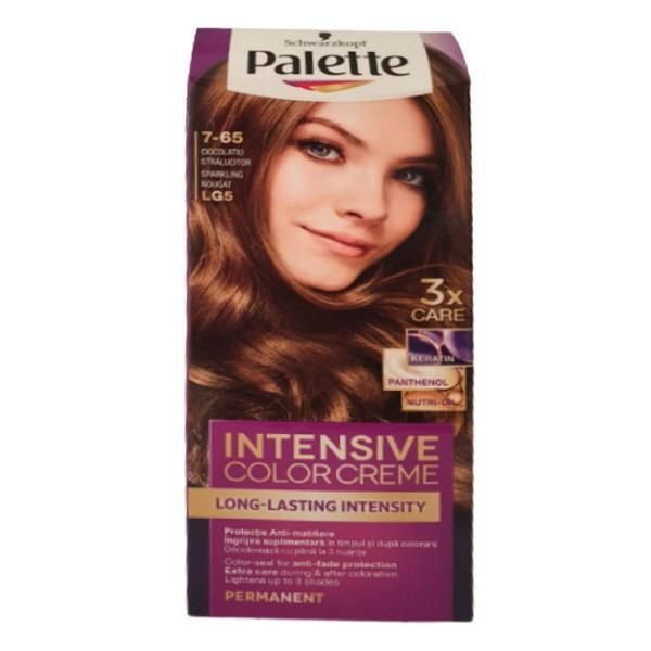 Palette Перманентна боя за коса-Schwarzkopf Palette Deluxe Color, нюанс 7-65 (LG5) Блестящ шоколад