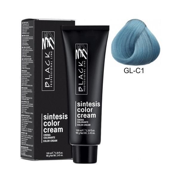 Black Professional Line Перманентна крем боя - Black Professional Line Sintesis Color Cream Glam Colors, нюанс GL-C1 Maldives Azure, 100мл