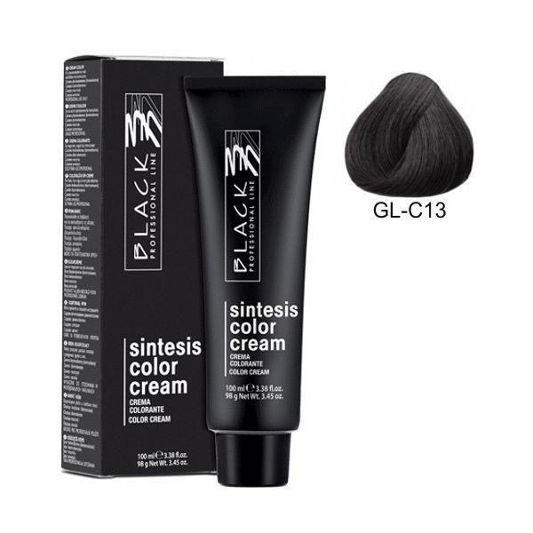 Black Professional Line Перманентна крем боя - Black Professional Line Sintesis Color Cream Glam Colors, нюанс GL-C13 New York Grey, 100мл
