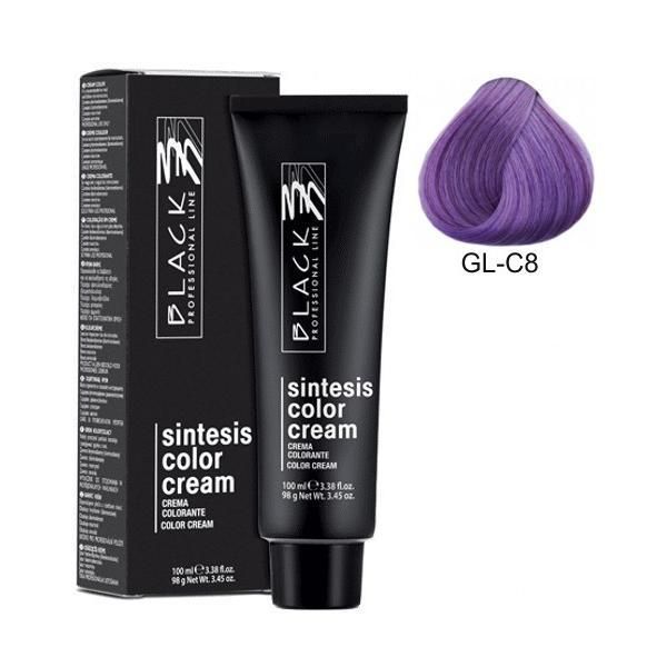 Black Professional Line Перманентна крем боя - Black Professional Line Sintesis Color Cream Glam Colors, нюанс GL-C8 Lilac Wisteria, 100мл