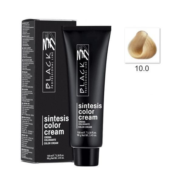 Black Professional Line Перманентна крем боя - Black Professional Line Sintesis Color Cream, нюанс 10.0 Extra Light Blond, 100мл