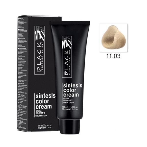 Black Professional Line Перманентна крем боя - Black Professional Line Sintesis Color Cream, нюанс 11.03 Extreme Blond, 100мл