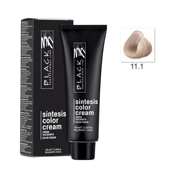 Black Professional Line Перманентна крем боя - Black Professional Line Sintesis Color Cream, нюанс 11.1 Ultra Lightener Ash Blond, 100мл