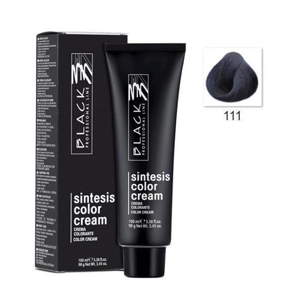 Black Professional Line Перманентна крем боя - Black Professional Line Sintesis Color Cream, нюанс 111 Blue Modifier, 100мл