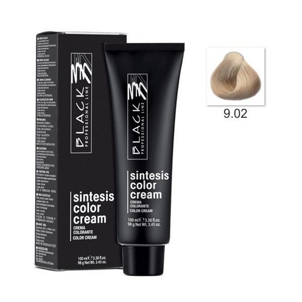 Black Professional Line Перманентна крем боя - Black Professional Line Sintesis Color Cream, нюанс 9.02 Champagne, 100мл