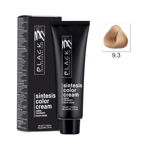 Black Professional Line Перманентна крем боя - Black Professional Line Sintesis Color Cream, нюанс 9.3 Ultra Light Golden Blond, 100мл