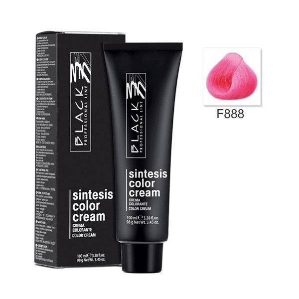 Black Professional Line Перманентна крем боя - Black Professional Line Sintesis Color Cream, нюанс F888 Flash Fuchsia, 100мл