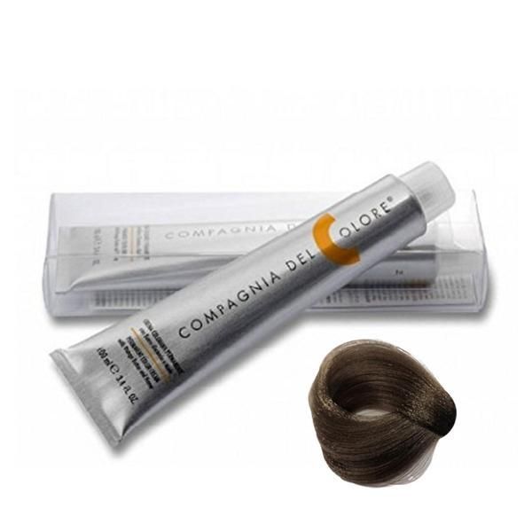 Compagnia del Colore Перманентна крем-боя Compagnia del Colore, нюанс Biondo Naturale Cenere 7.01, 100 мл
