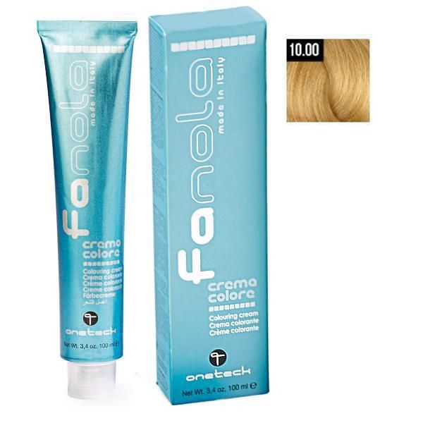 Fanola Перманентна крем боя Fanola 10.00 Интензивно платинено русо, 100мл