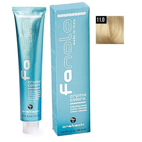 Fanola Перманентна крем боя Fanola 11.0 Супер светло платинено русо, 100мл