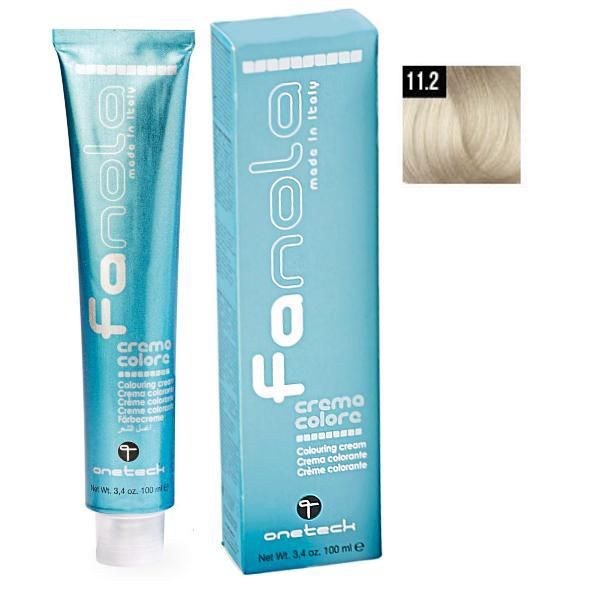 Fanola Перманентна крем боя Fanola 11.2 Супер светло перлено платинено русо, 100мл