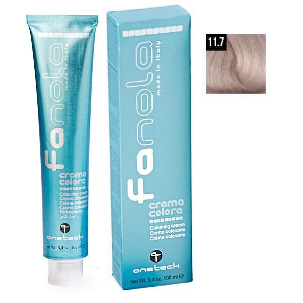 Fanola Перманентна крем боя Fanola 11.7 Супер светло платинено русо Ирис, 100мл