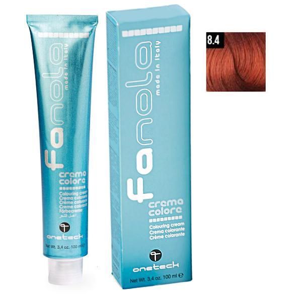 Fanola Перманентна крем боя Fanola 8.4 Светло медено русо, 100мл