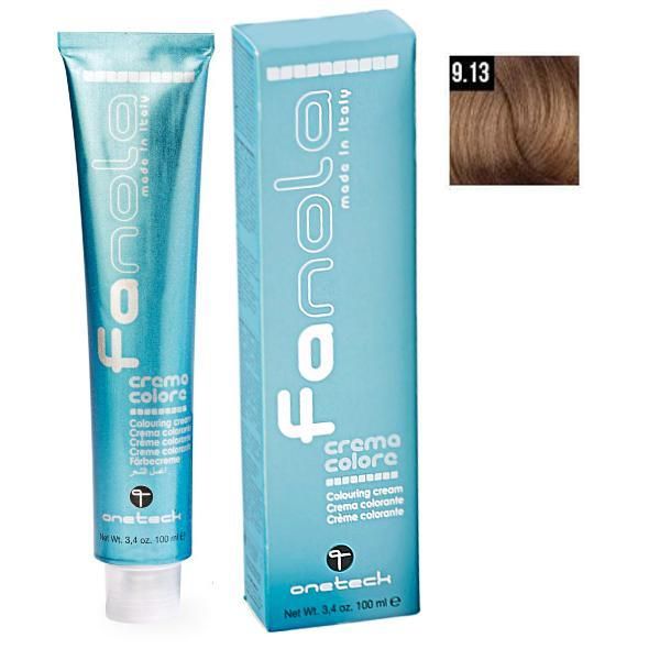 Fanola Перманентна крем боя Fanola 9.13 Много светло русо Бежово, 100мл