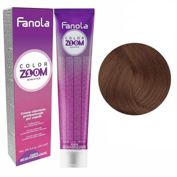 Fanola Перманентна крем-боя -Fanola Color Zoom 10 Minutes, нюанс 5.4 Light Chestnut Copper, 100 мл