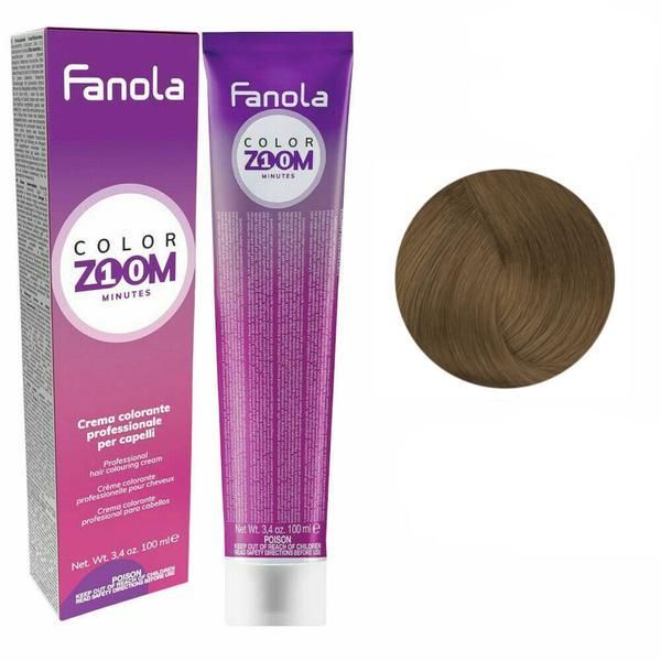 Fanola Перманентна крем-боя -Fanola Color Zoom 10 Minutes, нюанс 6.0 Dark Blonde, 100 мл