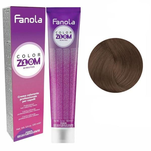 Fanola Перманентна крем-боя -Fanola Color Zoom 10 Minutes, нюанс 6.3 Dark Golden Blonde, 100 мл