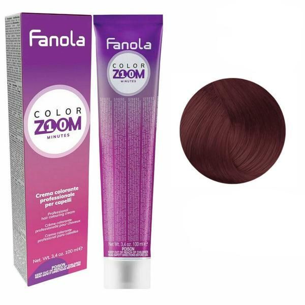 Fanola Перманентна крем-боя -Fanola Color Zoom 10 Minutes, нюанс 6.6 Dark Red Blonde, 100 мл
