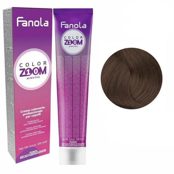 Fanola Перманентна крем-боя -Fanola Color Zoom 10 Minutes, нюанс 7.7 Brown Blonde, 100 мл