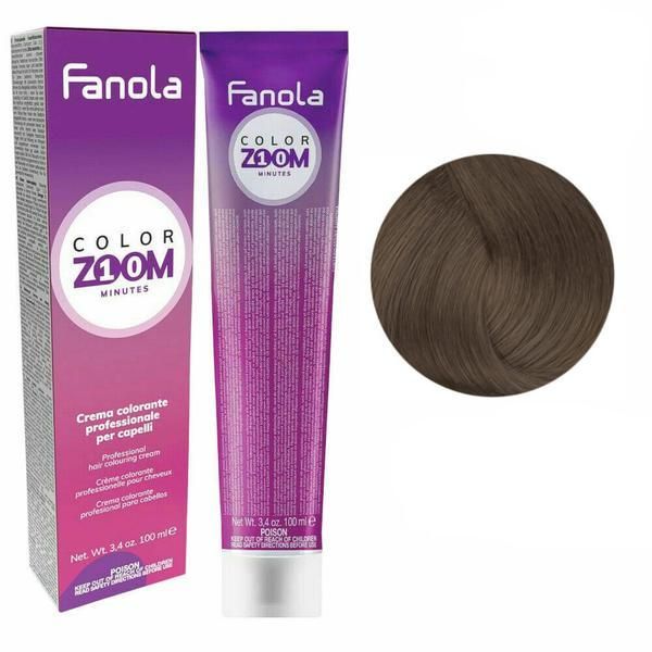 Fanola Перманентна крем-боя - Fanola Color Zoom 10 минути, нюанс 6.01 Natural Dark Blonde Ash, 100 мл