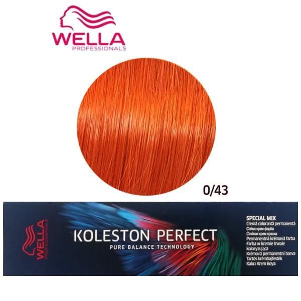 Wella Professionals Перманентна крем боя Mixton - Wella Professionals Koleston Perfect Special Mix, нюанс 0/43 златисто червено