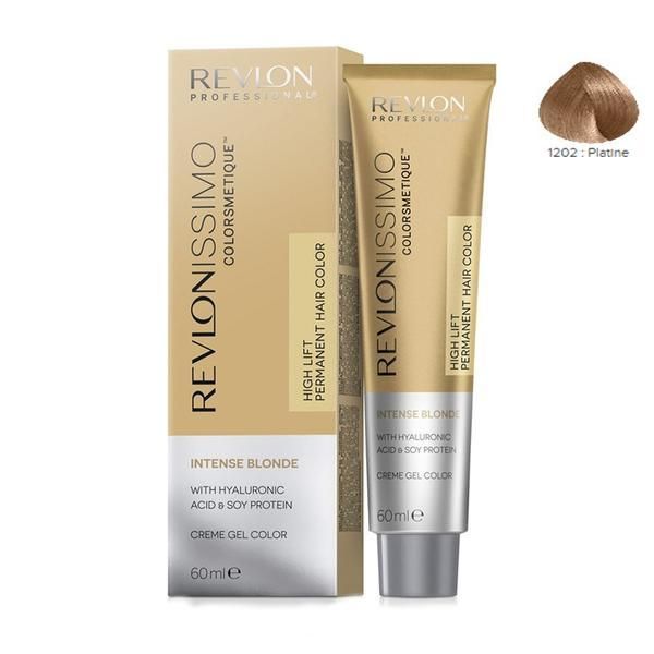Revlon Professional Перманентна крем боя - Revlon Professional Revlonissimo Colorsmetique Intense Bonde Permanent Hair Color, нюанс 1202 Platinum, 60 мл