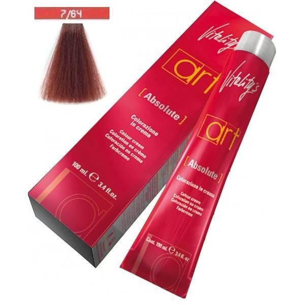 Vitality's Перманентна крем боя - Vitality's Art Absolute Colour Cream, нюанс 7/64 Red Marvel, 100мл