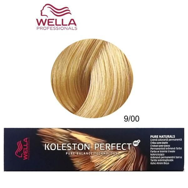 Wella Professionals Перманентна крем боя - Wella Professionals Koleston Perfect ME+ Pure Naturals, нюанс 9/00 ярко естествено русо