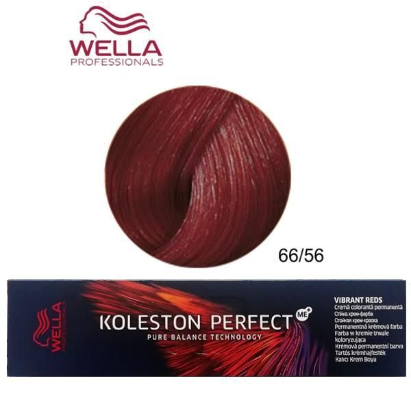 Wella Professionals Перманентна крем боя - Wella Professionals Koleston Perfect ME+ Vibrant Reds, нюанс 66/56 интензивно тъмно русо виолетов махагон