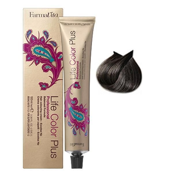 Farmavita Перманентна професионална боя - FarmaVita Life Color Plus, нюанс 5.1 Light Ash Brown, 100 мл