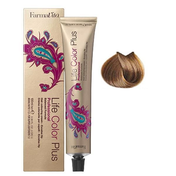 Farmavita Перманентна професионална боя - FarmaVita Life Color Plus, нюанс 8.3 Light Golden Blonde, 100 мл