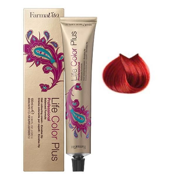 Farmavita Перманентна професионална боя - FarmaVita Life Color Plus, нюанс 8.66 Light Intense Red Blonde, 100 мл